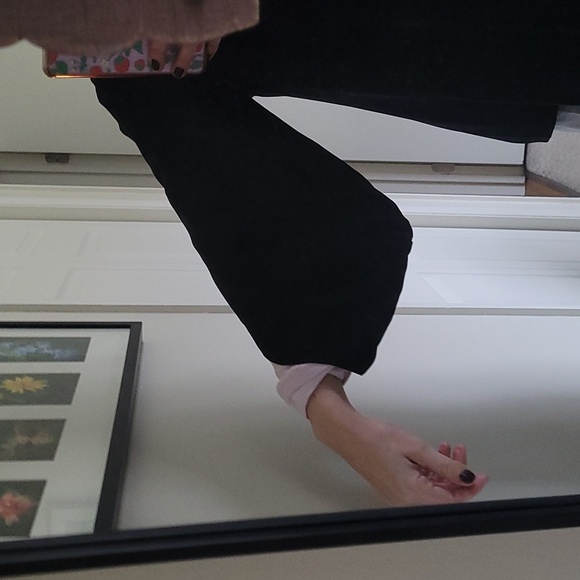 Eileen Fischer silk open front Georgette Crepe blazer size small, black - Picture 7 of 8